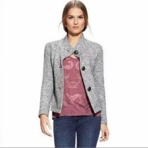 CAbi Small Hourglass Heather Gray Sweater Jacket